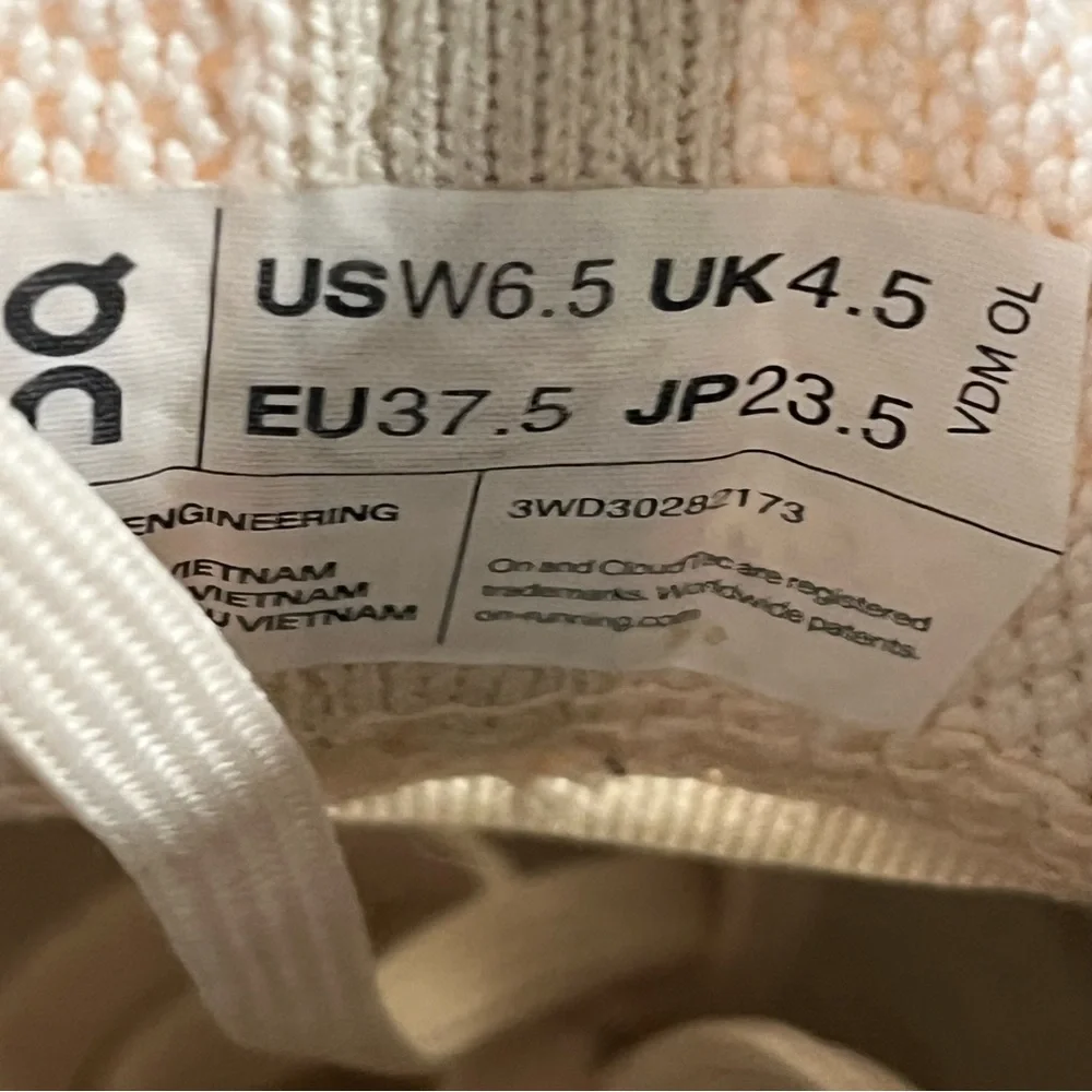 ON Cloudultra 2 Trail Running Shoes ‘Dew Moon’ Athletic Sneaker Women’s Size 6.5 - Picture 11 of 12